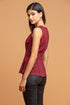 Metallic Peplum Top